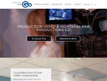 Tablet Screenshot of productionsgo.tv